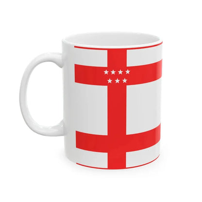 Bandera de Palmares (Costa Rica) White Coffee Mug - Go Mug Yourself
