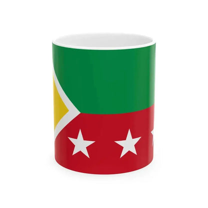 Bandera de Paquisha (Ecuador) White Coffee Mug 11oz - Go Mug Yourself