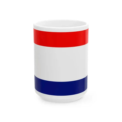 Bandera de Paraguay 15 08 1811 (Paraguay) White Coffee Mug 15oz - Go Mug Yourself