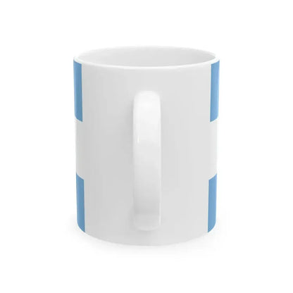 Bandera de Parera La Pampa (Argentina) White Coffee Mug - Go Mug Yourself