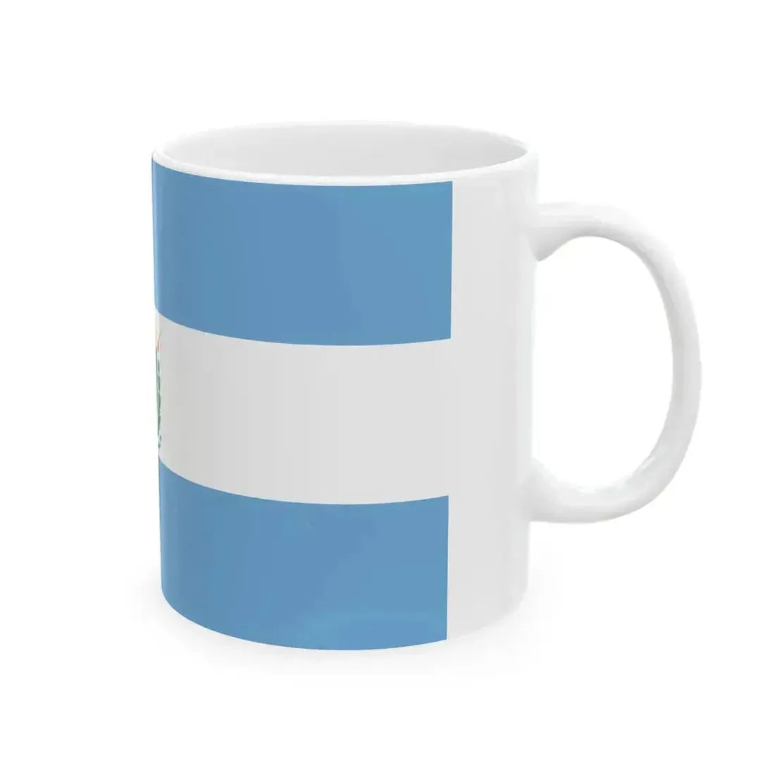 Bandera de Parera La Pampa (Argentina) White Coffee Mug - Go Mug Yourself