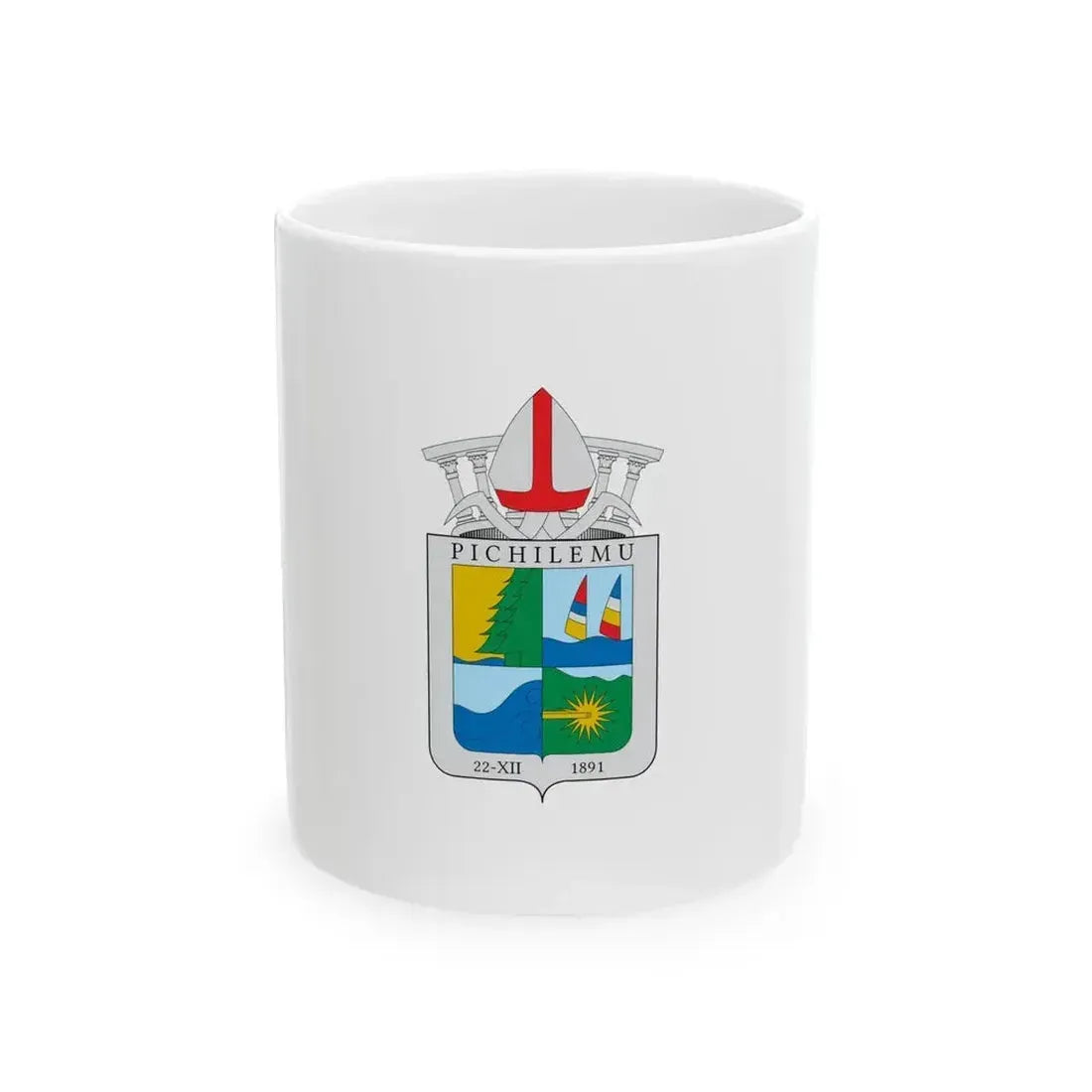 Bandera de Pichilemu (Chile) White Coffee Mug 11oz - Go Mug Yourself