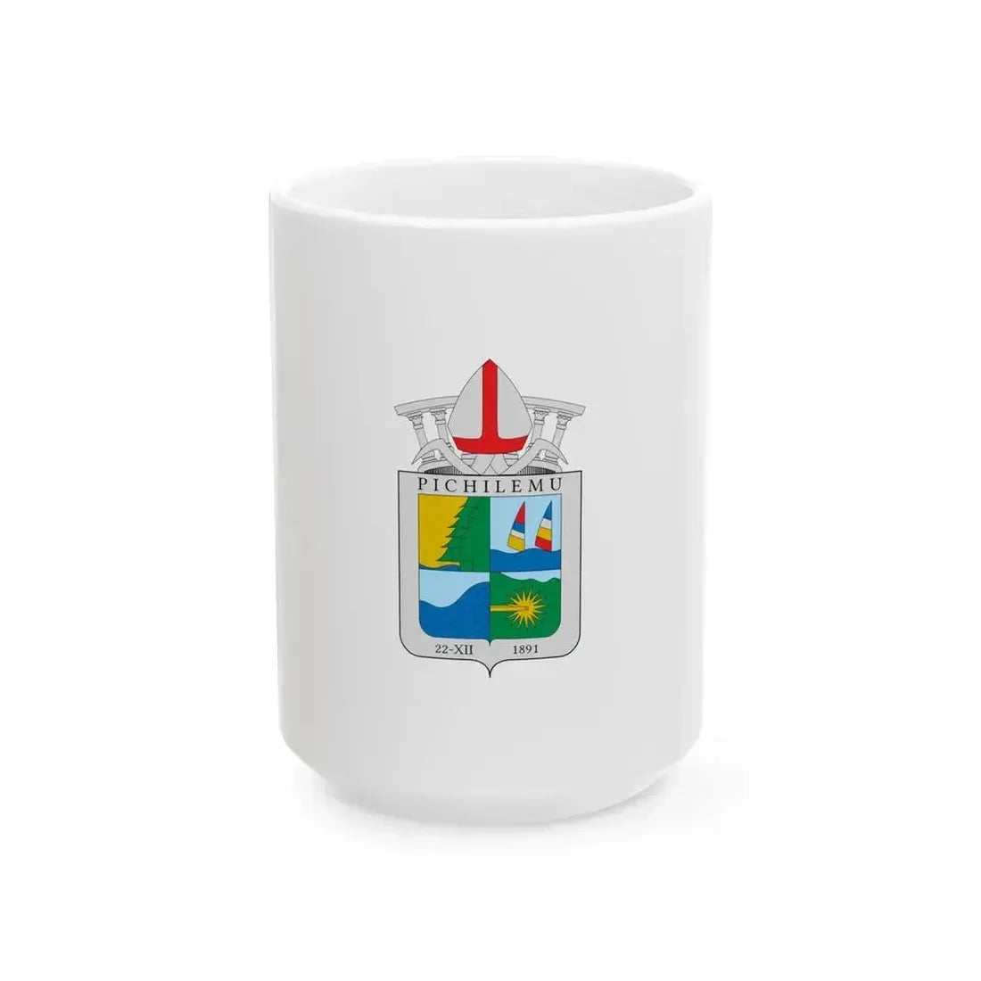 Bandera de Pichilemu (Chile) White Coffee Mug 15oz - Go Mug Yourself