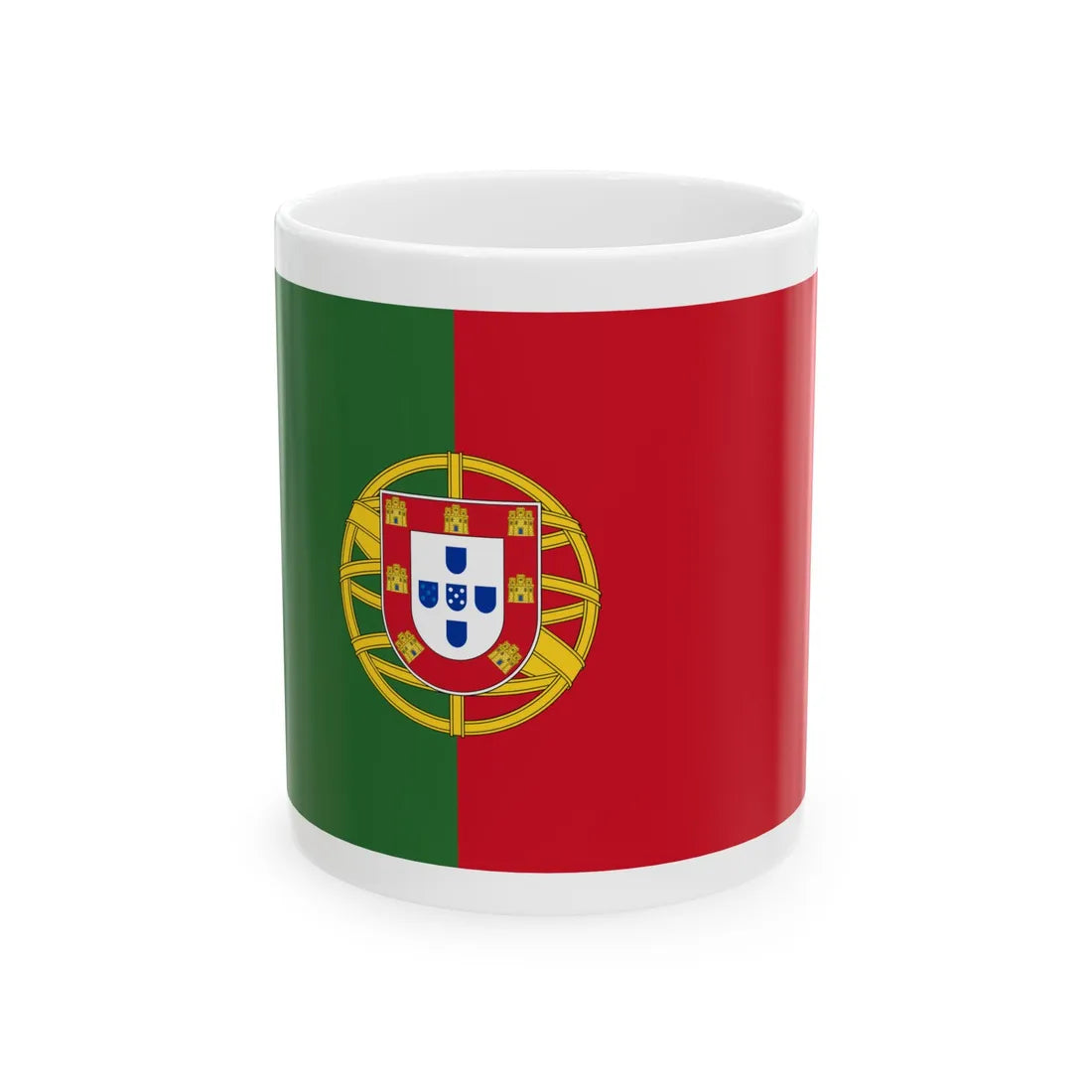Bandera de Portugal (Portugal) White Coffee Mug 11oz - Go Mug Yourself