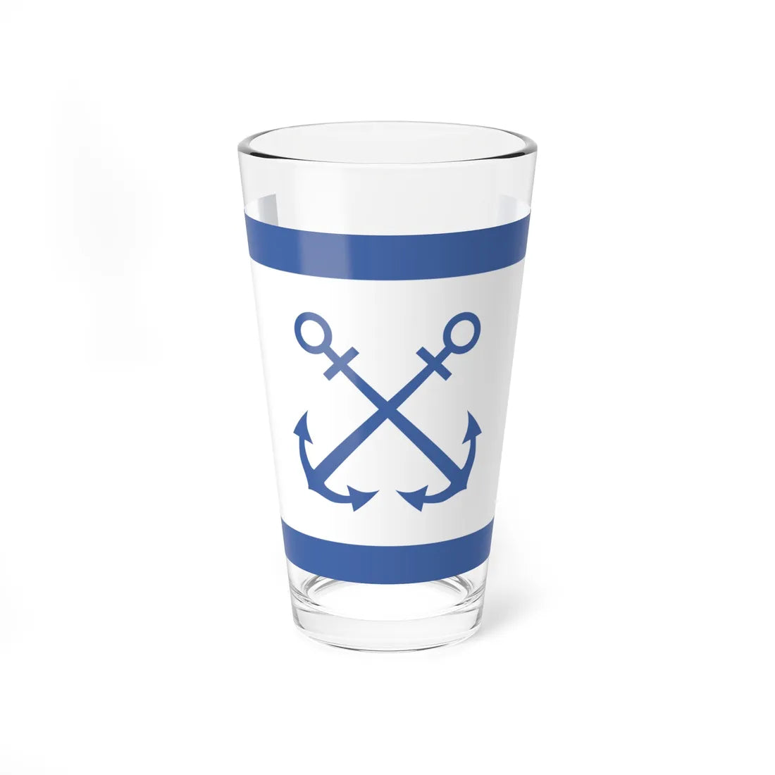 Bandera de Prefectura Naval Argentina (Argentina) Pint Glass 16oz 16oz - Go Mug Yourself