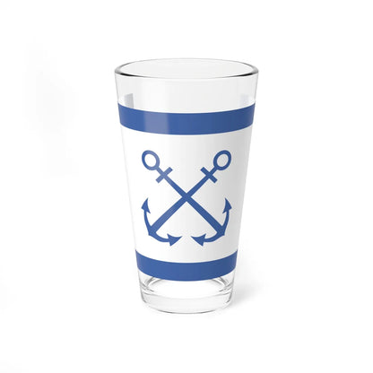 Bandera de Prefectura Naval Argentina (Argentina) Pint Glass 16oz 16oz - Go Mug Yourself