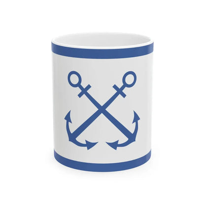 Bandera de Prefectura Naval Argentina (Argentina) White Coffee Mug 11oz - Go Mug Yourself