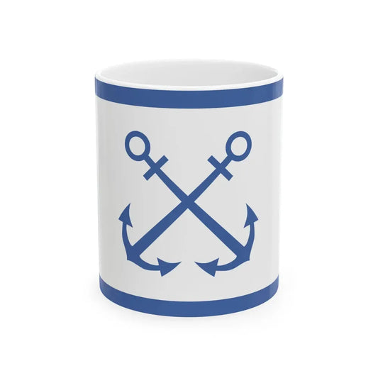 Bandera de Prefectura Naval Argentina (Argentina) White Coffee Mug 11oz - Go Mug Yourself