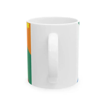 Bandera de Quepos Costa Rica (Costa Rica) White Coffee Mug - Go Mug Yourself