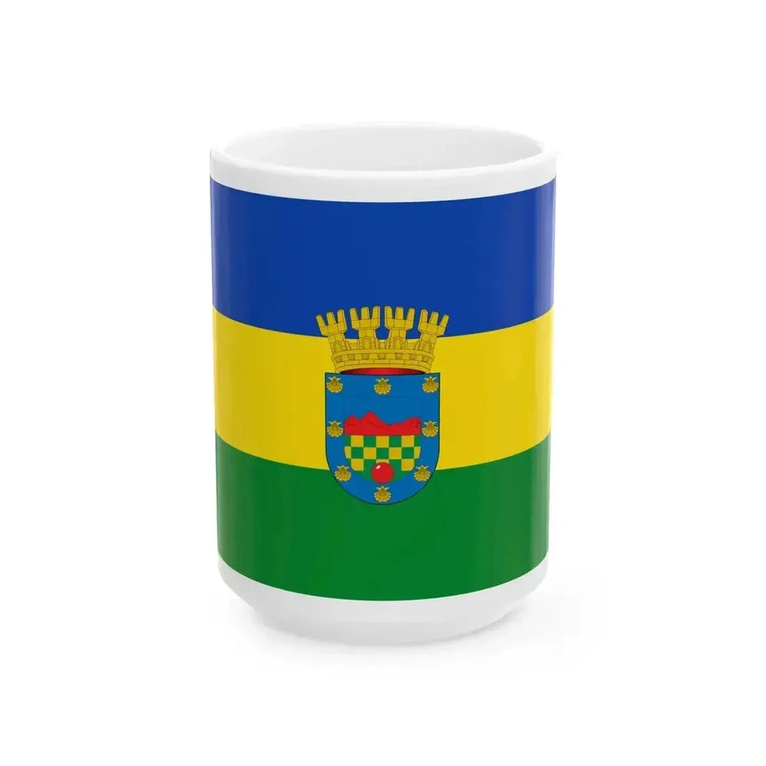 Bandera de Quilicura (Chile) White Coffee Mug 15oz - Go Mug Yourself