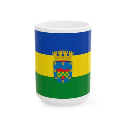 Bandera de Quilicura (Chile) White Coffee Mug 15oz - Go Mug Yourself