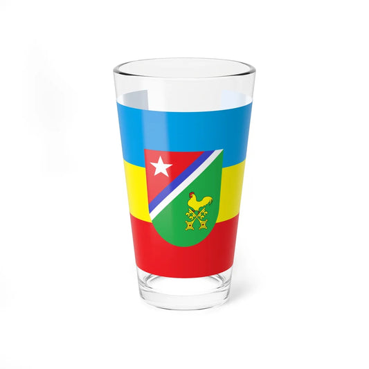 Bandera de Quivicán Cuba (Cuba) Pint Glass 16oz 16oz - Go Mug Yourself