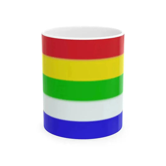 Bandera de Rajashtan (India) White Coffee Mug 11oz - Go Mug Yourself