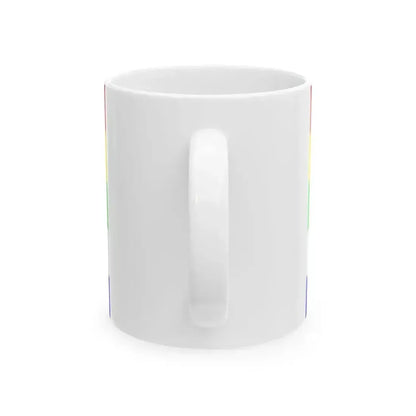 Bandera de Rajashtan (India) White Coffee Mug - Go Mug Yourself
