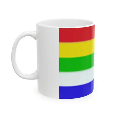 Bandera de Rajashtan (India) White Coffee Mug - Go Mug Yourself