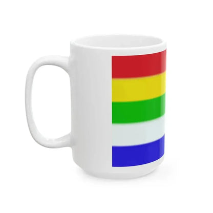Bandera de Rajashtan (India) White Coffee Mug - Go Mug Yourself