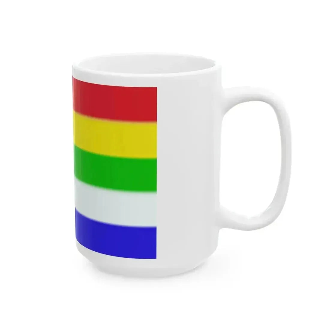 Bandera de Rajashtan (India) White Coffee Mug - Go Mug Yourself