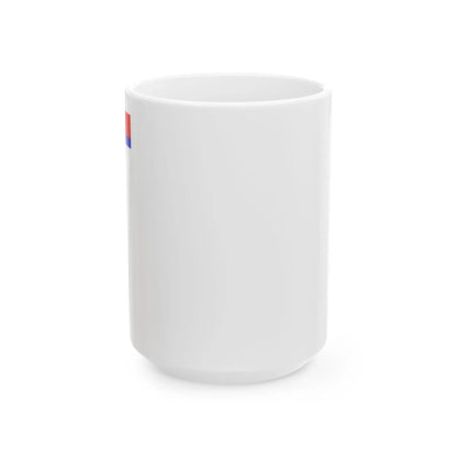 Bandera de Riau (Indonesia) White Coffee Mug 15oz - Go Mug Yourself