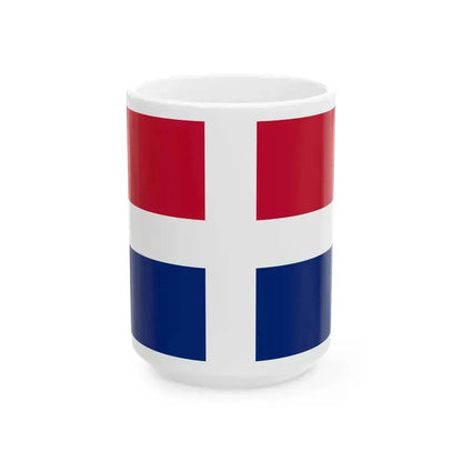 Bandera de Samos (Greece) White Coffee Mug 15oz - Go Mug Yourself