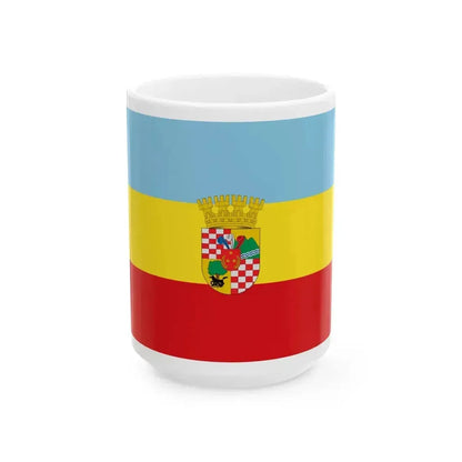 Bandera de San Bernardo Chile (Chile) White Coffee Mug 15oz - Go Mug Yourself