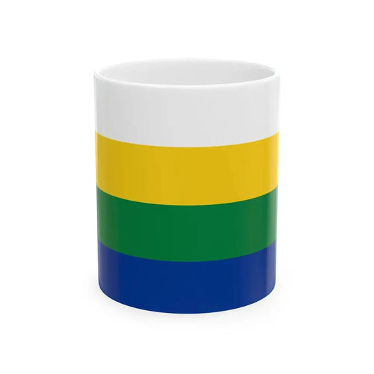 Bandera de Santa Cruz (Ecuador) White Coffee Mug 11oz - Go Mug Yourself