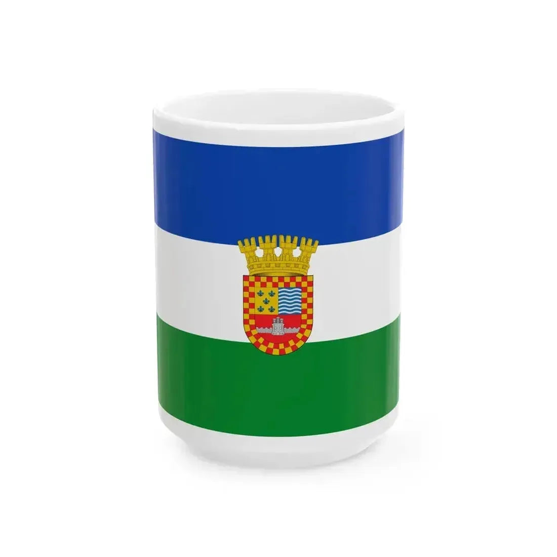 Bandera de Santa Juana (Chile) White Coffee Mug 15oz - Go Mug Yourself