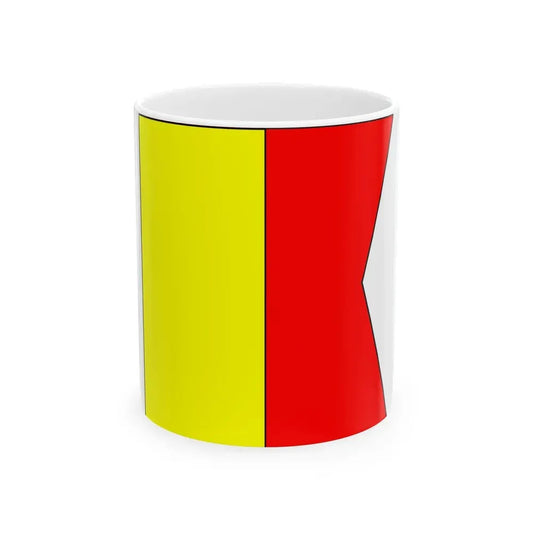 Bandera de Santiago de Cuba 1845 (Cuba) White Coffee Mug 11oz - Go Mug Yourself