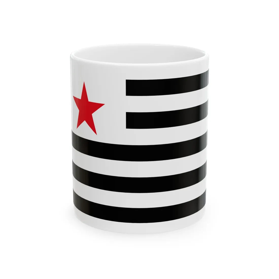 Bandera de Strollad Kommunaur Breizh (Belgium) White Coffee Mug 11oz - Go Mug Yourself