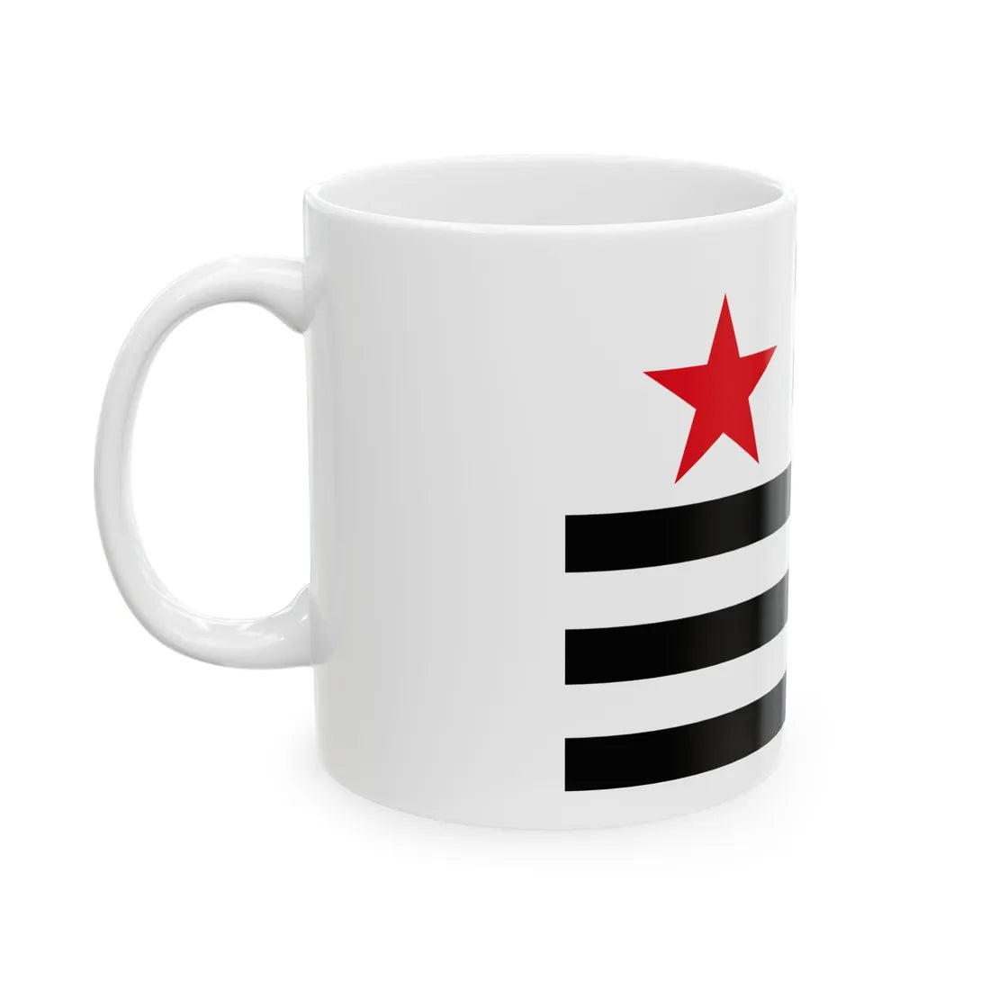 Bandera de Strollad Kommunaur Breizh (Belgium) White Coffee Mug - Go Mug Yourself