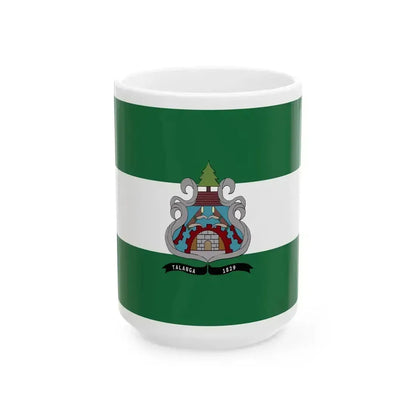 Bandera de Talanga (Honduras) White Coffee Mug 15oz - Go Mug Yourself