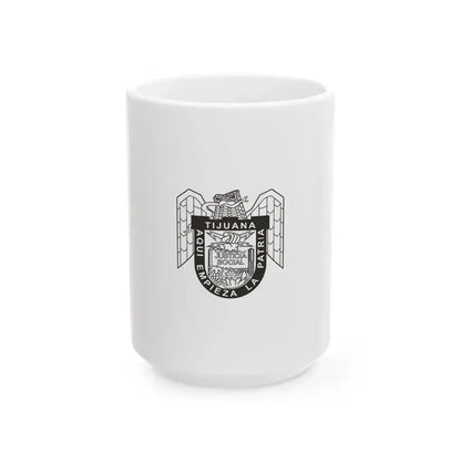 Bandera de Tijuana Mexico (Mexico) White Coffee Mug 15oz - Go Mug Yourself