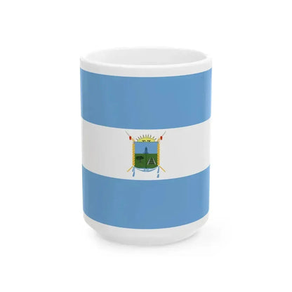 Bandera de Toay La Pampa (Argentina) White Coffee Mug 15oz - Go Mug Yourself