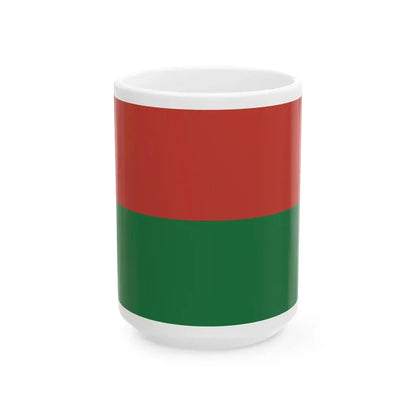 Bandera de Tucurrique Costa Rica (Costa Rica) White Coffee Mug 15oz - Go Mug Yourself