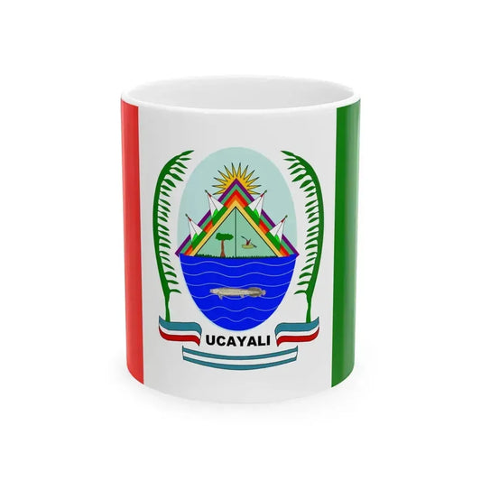 Bandera de Ucayali (Peru) White Coffee Mug 11oz - Go Mug Yourself