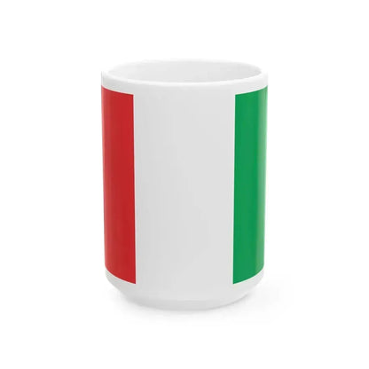 Bandera de Ucayali Uso civil (Peru) White Coffee Mug 15oz - Go Mug Yourself