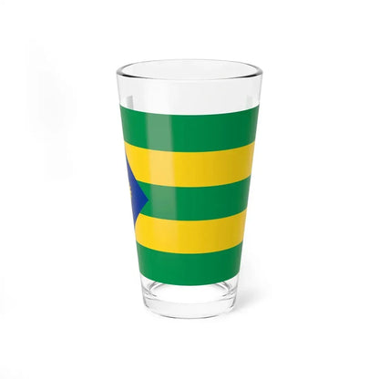 Bandera de Valencia (Ecuador) Pint Glass 16oz 16oz - Go Mug Yourself