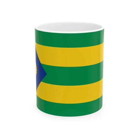 Bandera de Valencia (Ecuador) White Coffee Mug 11oz - Go Mug Yourself
