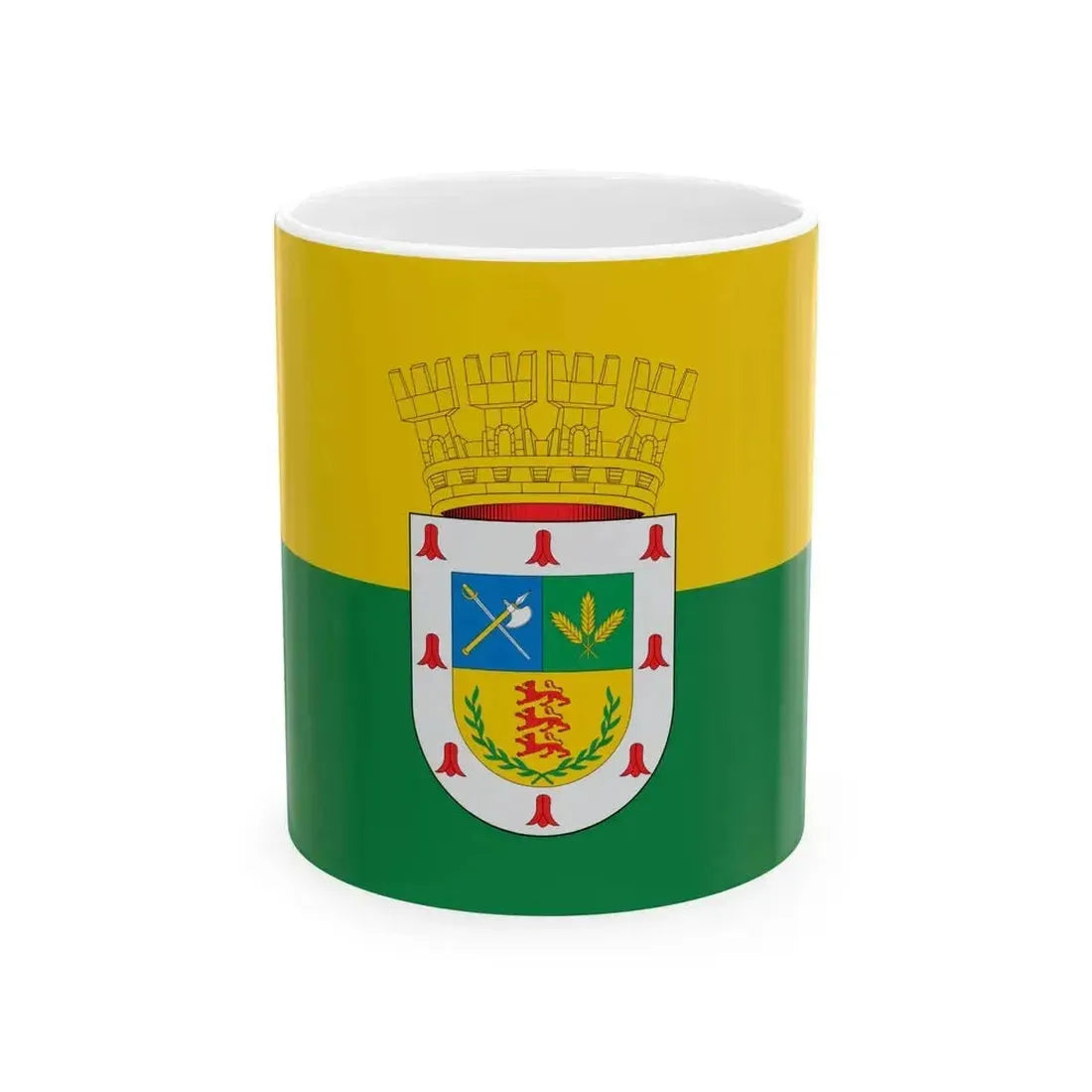 Bandera de Victoria Chile (Chile) White Coffee Mug 11oz - Go Mug Yourself