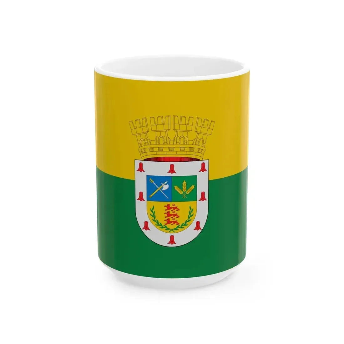 Bandera de Victoria Chile (Chile) White Coffee Mug 15oz - Go Mug Yourself