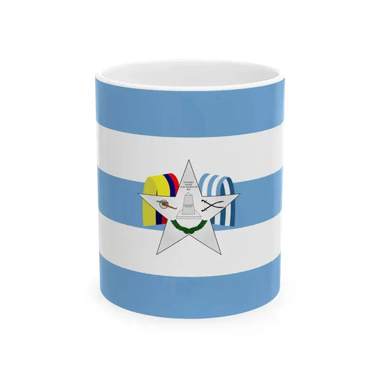 Bandera de Yaguachi (Ecuador) White Coffee Mug 11oz - Go Mug Yourself