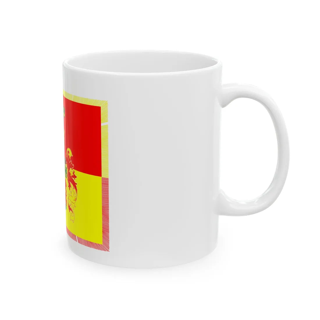 Bandera decorativa de Pirna (Germany) White Coffee Mug - Go Mug Yourself