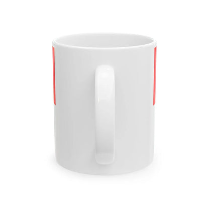 Bandera del Castillo de Wawel Sajonia-Polonia (Poland) White Coffee Mug - Go Mug Yourself