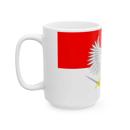 Bandera del Castillo de Wawel Sajonia-Polonia (Poland) White Coffee Mug - Go Mug Yourself