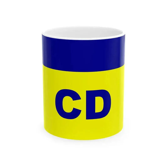 Bandera del CD (El Salvador) White Coffee Mug 11oz - Go Mug Yourself
