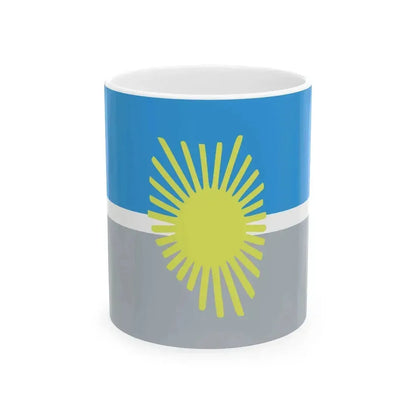 Bandera del Departamento General Alvear (Argentina) White Coffee Mug 11oz - Go Mug Yourself