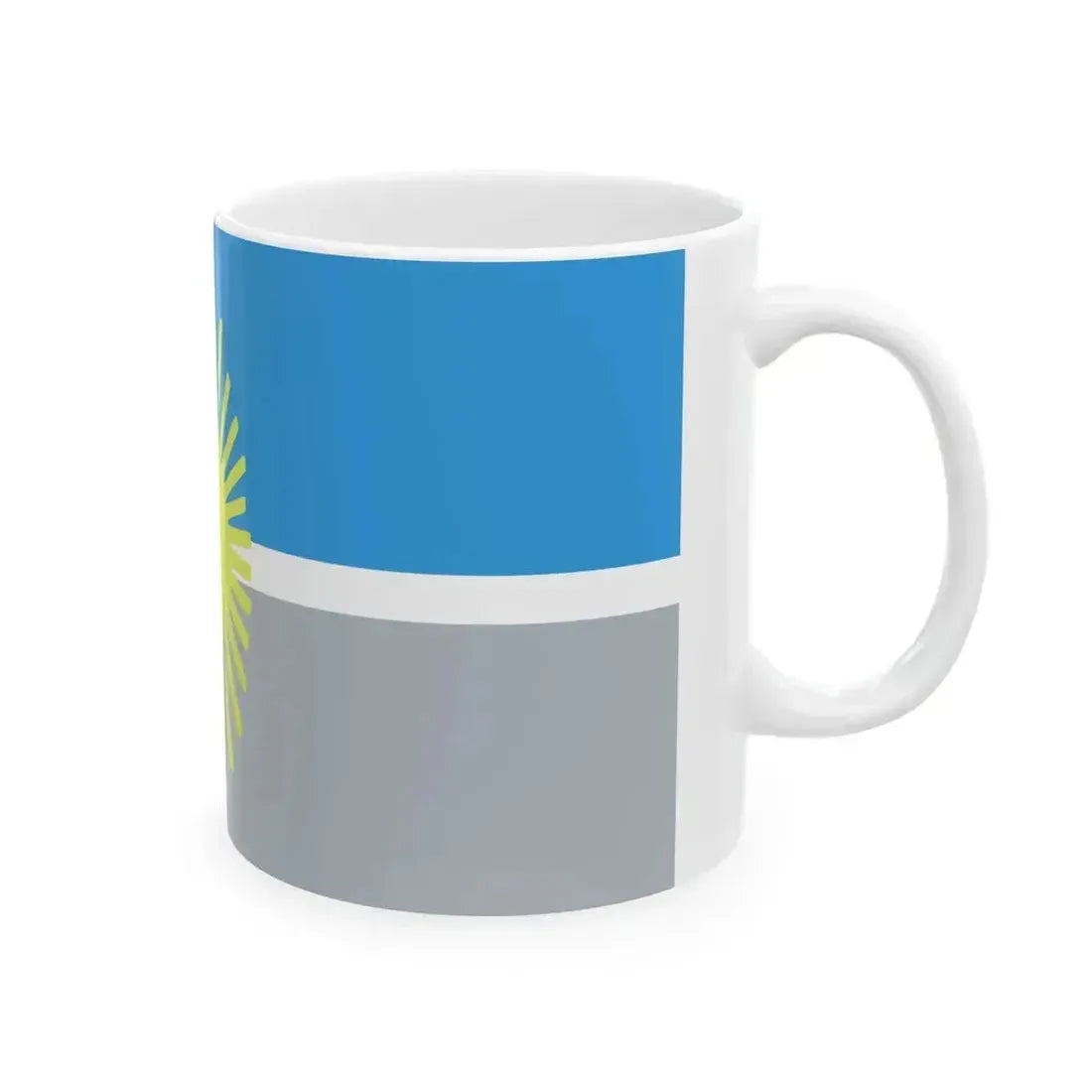 Bandera del Departamento General Alvear (Argentina) White Coffee Mug - Go Mug Yourself
