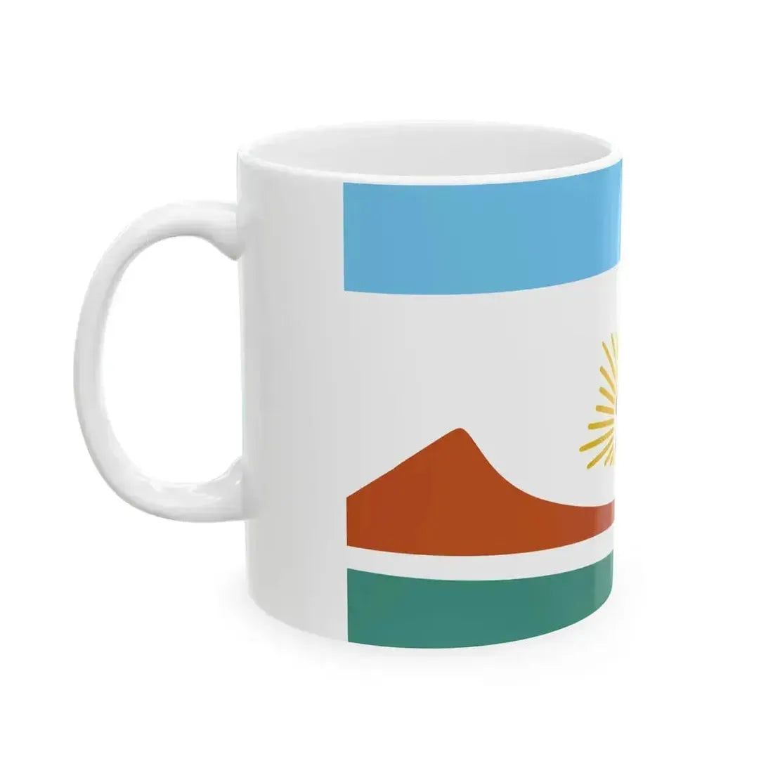 Bandera del Departamento San Rafael (Argentina) White Coffee Mug - Go Mug Yourself