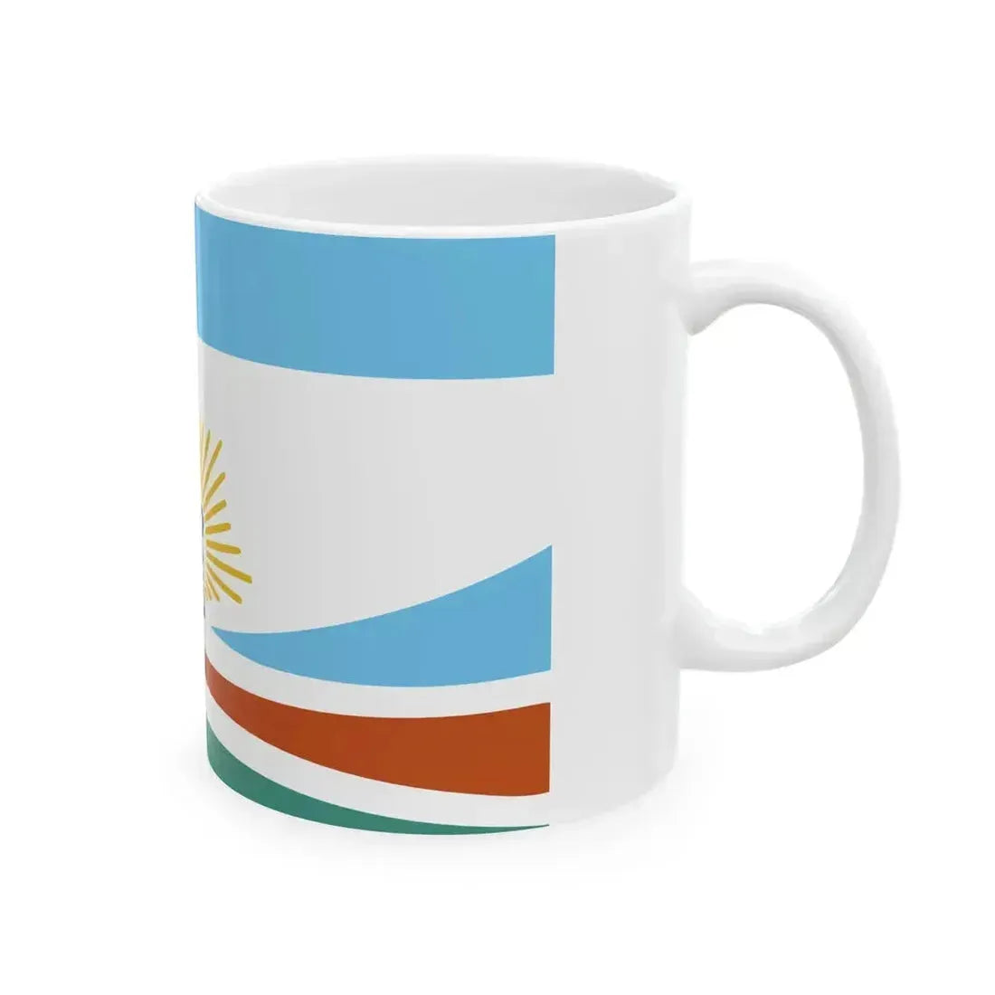 Bandera del Departamento San Rafael (Argentina) White Coffee Mug - Go Mug Yourself