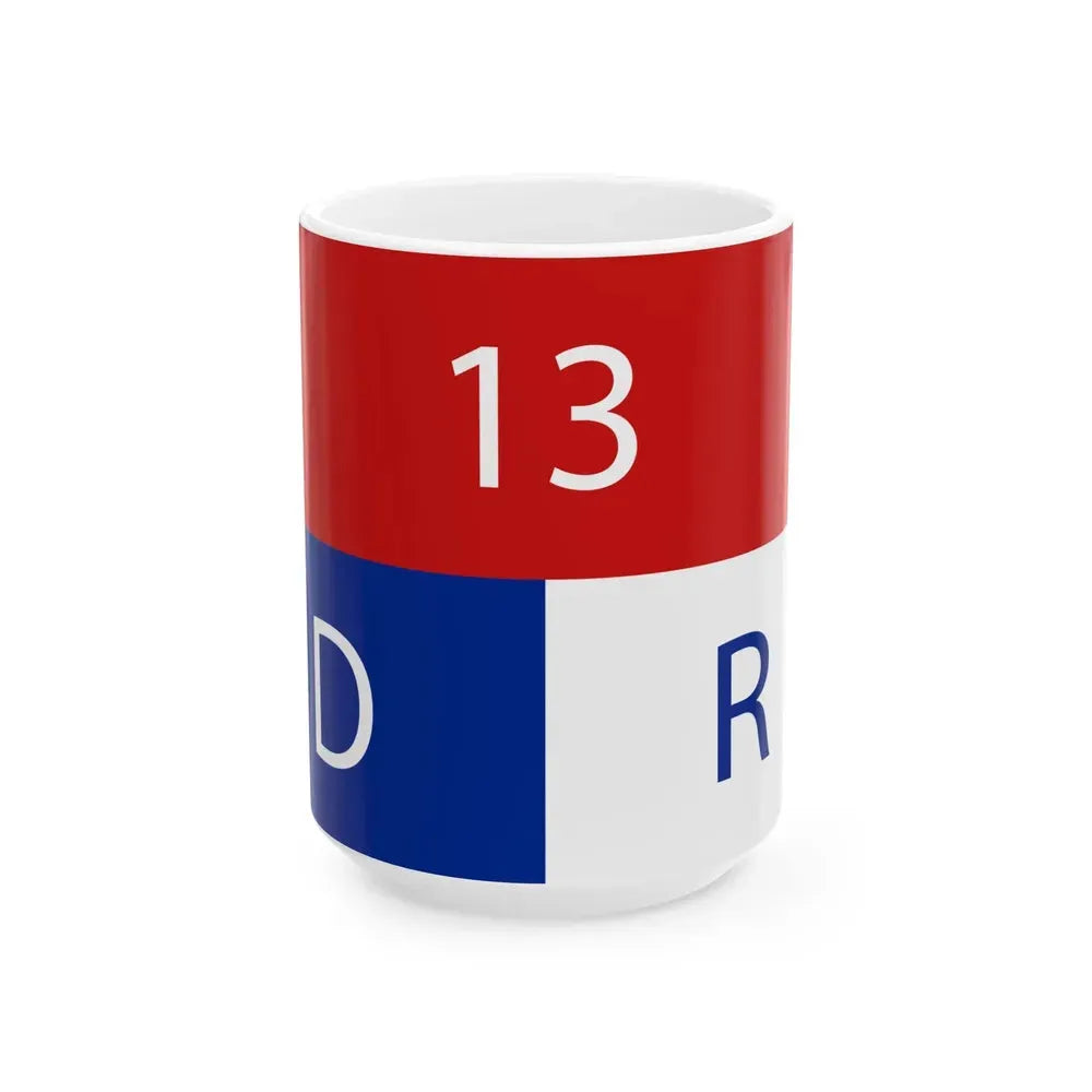 Bandera del Directorio Revolucionario Estudiantil (Cuba) White Coffee Mug 15oz - Go Mug Yourself