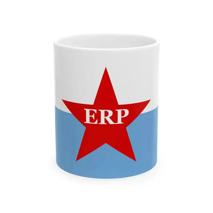Bandera del ERP (Argentina) White Coffee Mug 11oz - Go Mug Yourself